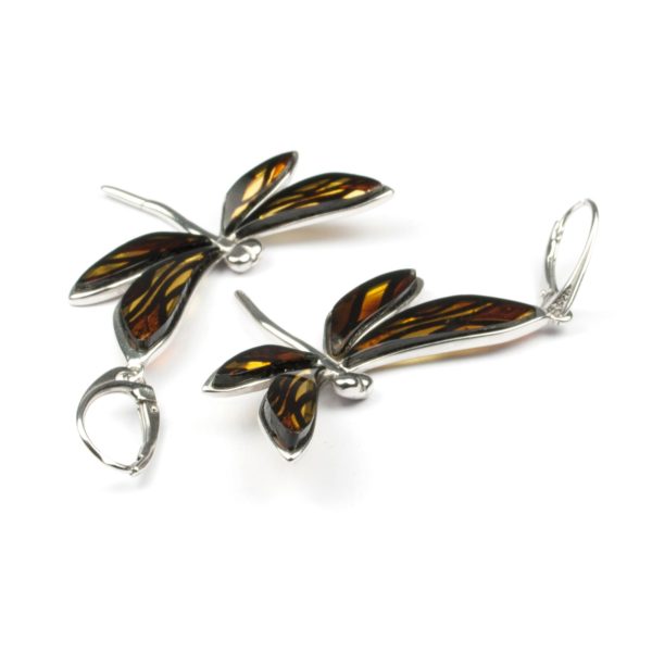 silver-earrings-with-natural-baltic-amber-dragonfly-3