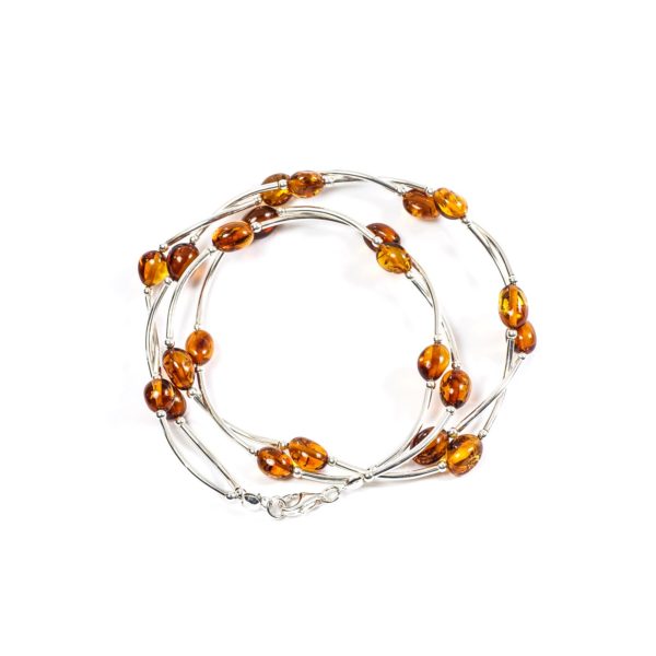 silver-necklace-with-natural-baltic-amber-upperview