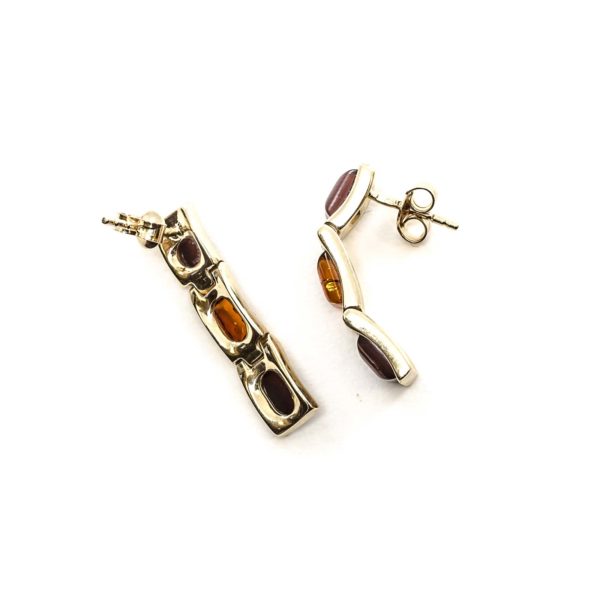 gold-earrings-14k-with-natural-baltic-amber-watercolor-mix