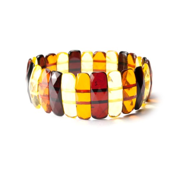 multicolor baltic amber bracelet
