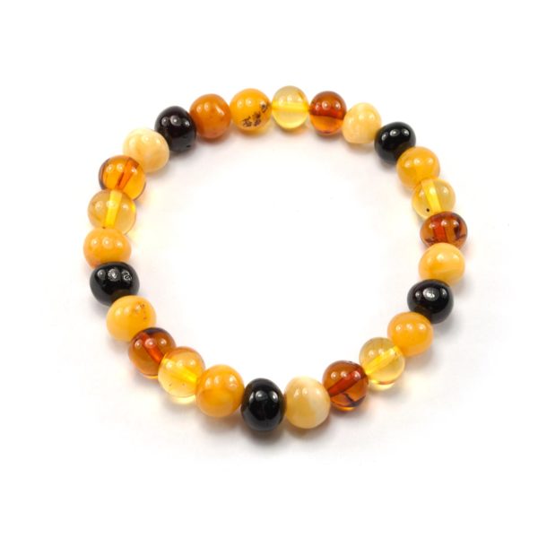 Colorful Natural Amber Bracelet