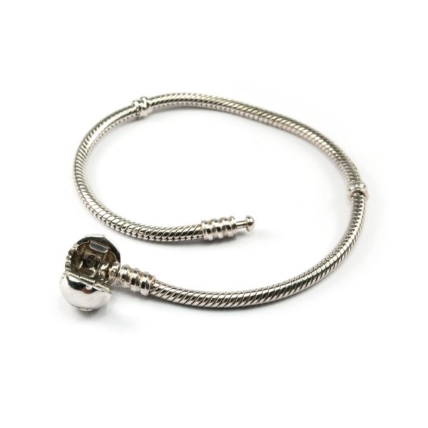 Silver Bracelet for Pandora Style Beads Unlocked