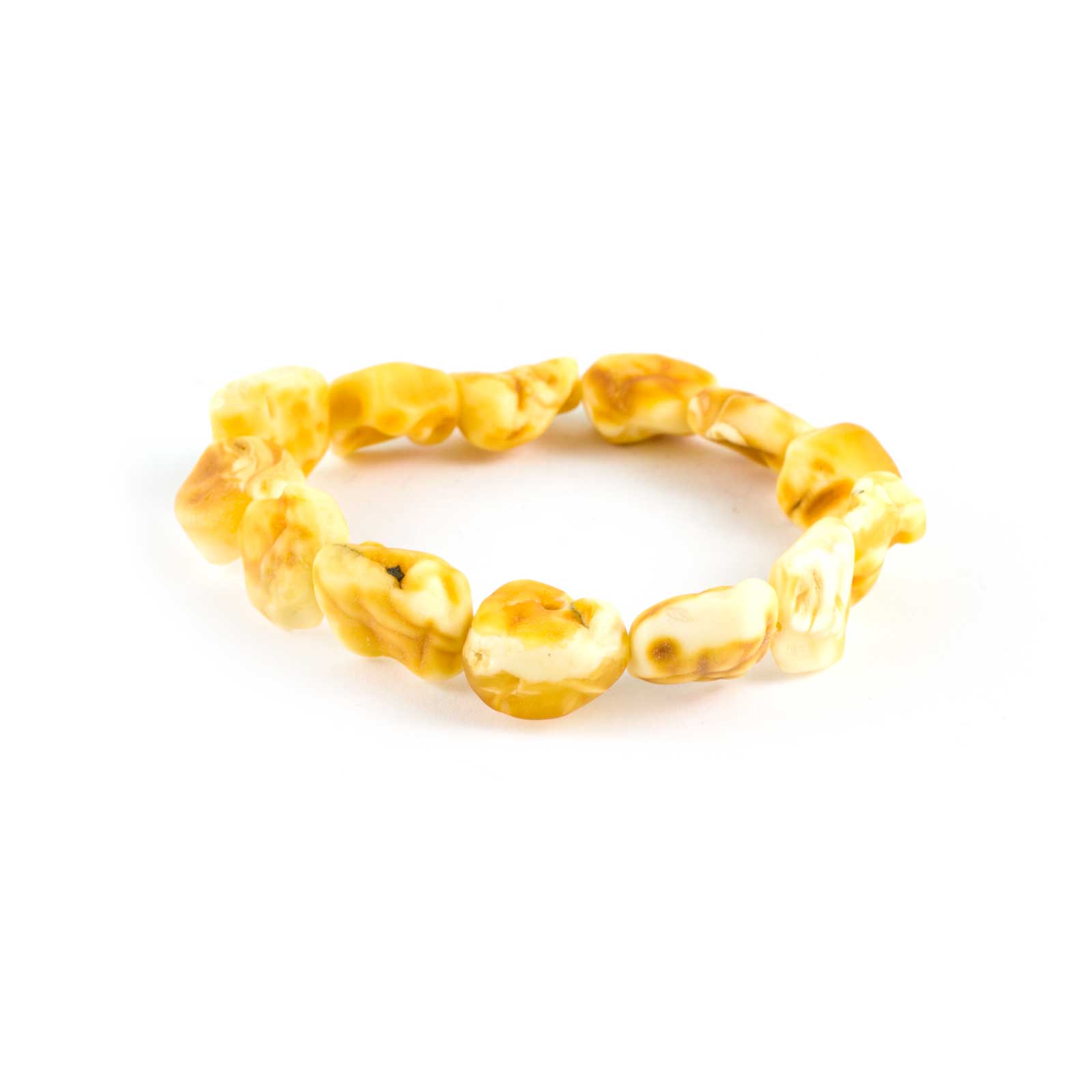 unpolished amber bracelet