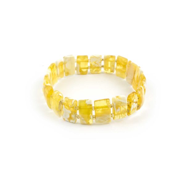 Yellow Natural Baltic Amber Bracelet
