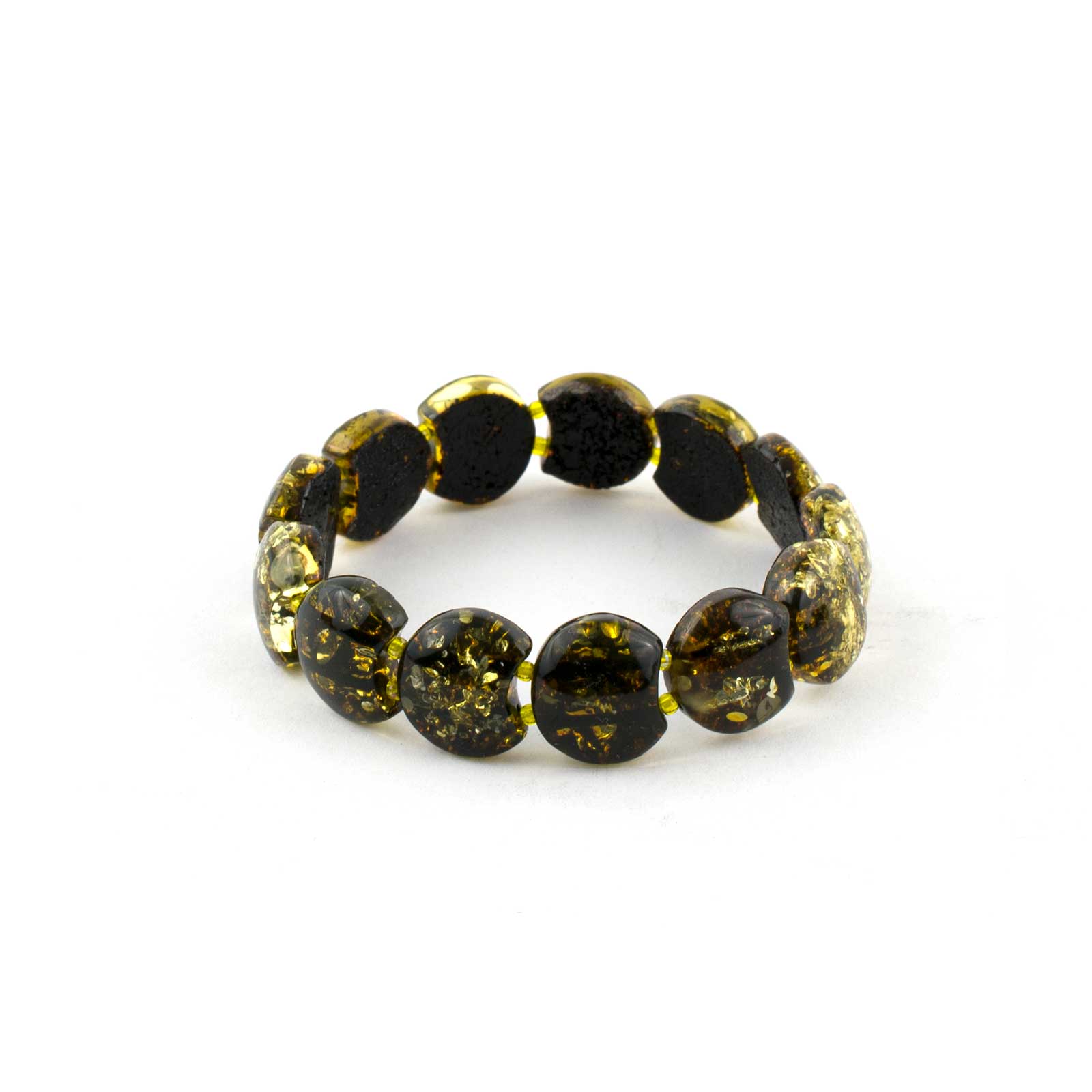 green amber bracelet