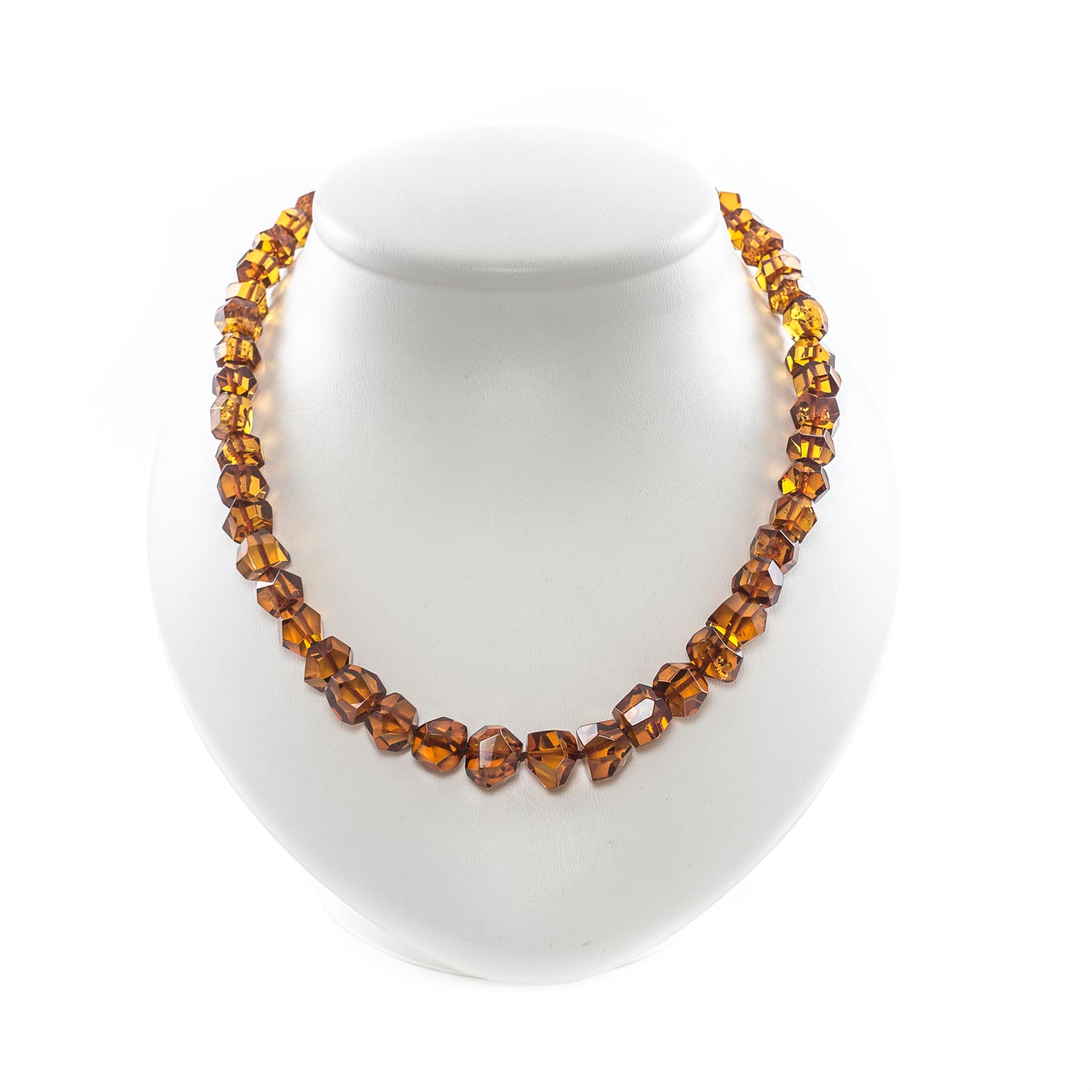 Baltic Amber Necklace for Women - Natural Large Honey Oval Beads -  Certified & Boxed